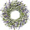 26 Inch Summer Wreaths for Front Door,Summer Lavender Paper Flower Wreaths for Home Farmhouse Windows Walls Porch Wedding Indoor Outdoor Decor for All Seasons (Purple)